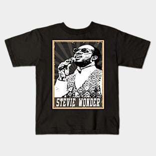 80s Style Stevie Wonder Kids T-Shirt